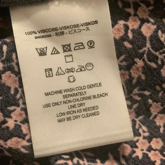 Free People Clara Dress Floral Wrap Dress Mini Long Sleeve Boho Size XS - Picture 8 of 9